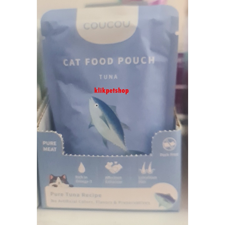 Makanan Basah Kucing coucou coco  COU COU Pouch 85g Adult Kitten