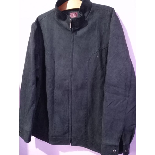 Casual Jacket exlusive Galaxy bahan kulit suede