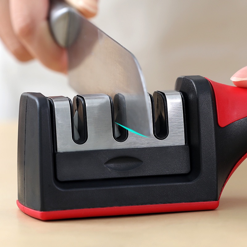 Alat Pengasah Pisau 3in1 Knife Sharpener Penajam Pisau Super Tiga Step 3 in 1 Praktis