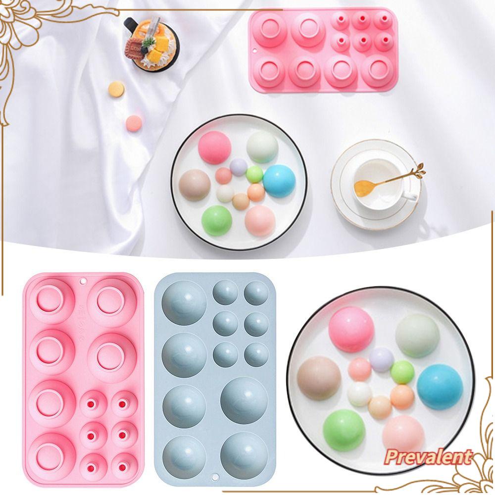 Preva 3D Ball Bulat Handmade Sabun Cetakan Alat Dekorasi Kue Jelly Dome Silicone Cake Mold