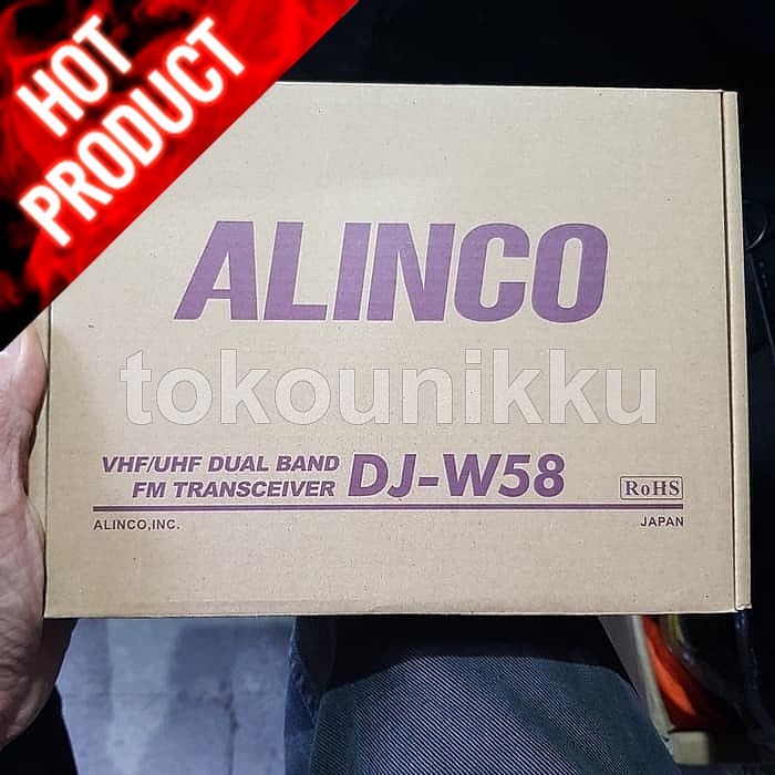 ALINCO DJ-W58 DJW 58 DUALBAND GARANSI Handy Talky HT