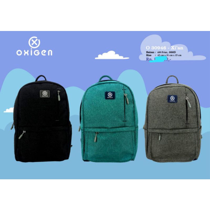 TAs ransel sekolah merk "OXIGEN"original