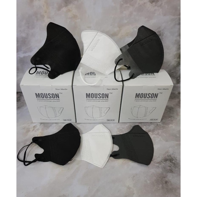 MASKER DUCKBILL MOUSON 4 PLY ISI 50 PCS