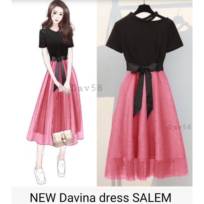 JC VD- Davina dress / Dress wanita korea Murah / Dress wanita terbaru