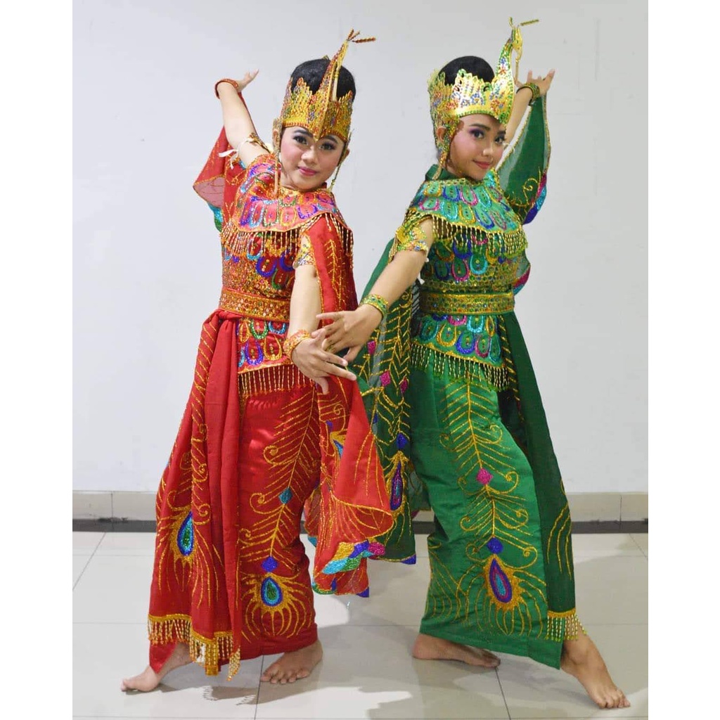 Set Kostum tari merak dewasa