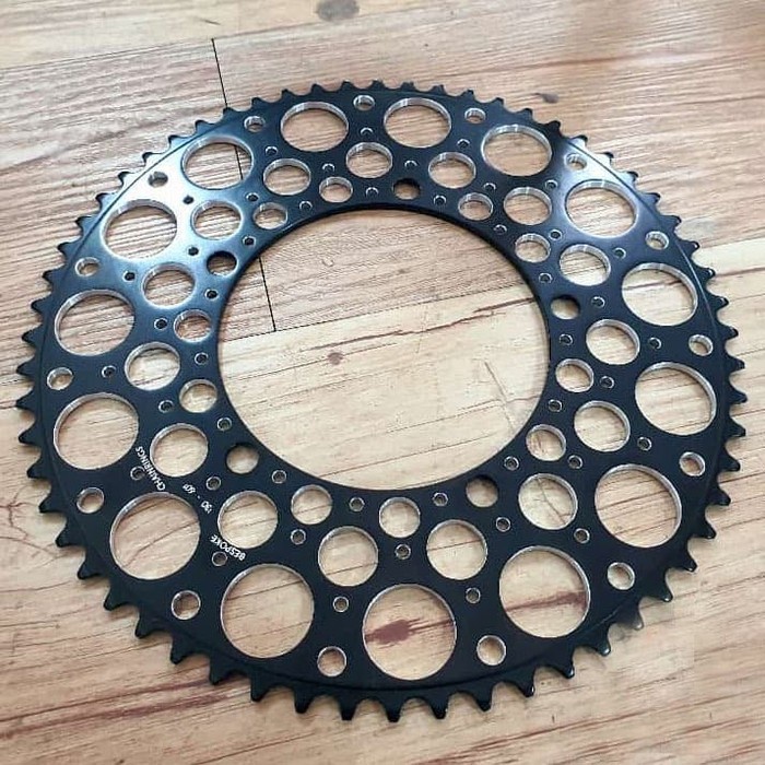 Bespoke De Luna 50 T BCD 130 Chainring Colorbolt Black Redril