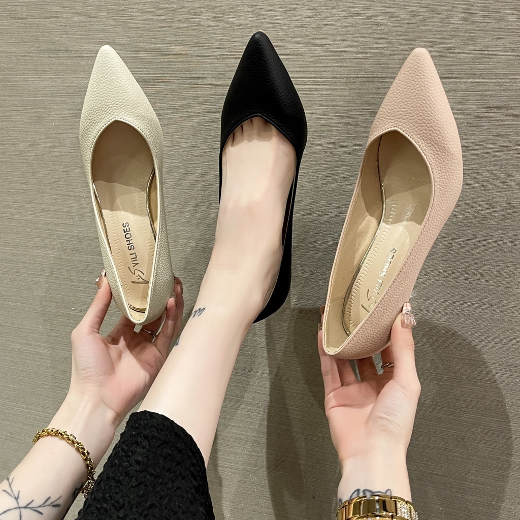 Sepatu Hak Tinggi Wanita Sepatu Heels Kerja Perempuan Import 6cm High Heels Cewek Formal SH-036