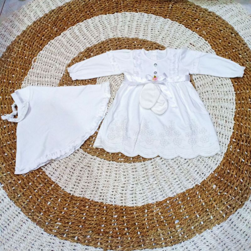 Gamis baby Newborn Gamis Syukuran 0-6 bulan