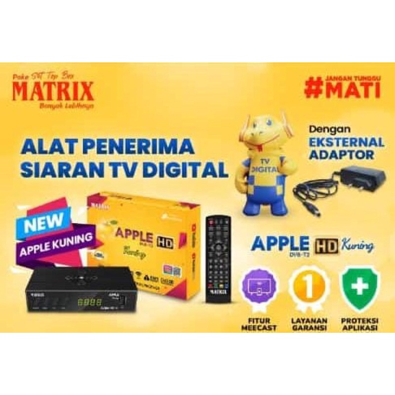 Set top box matrix kuning /Set top box murah/ STB murah