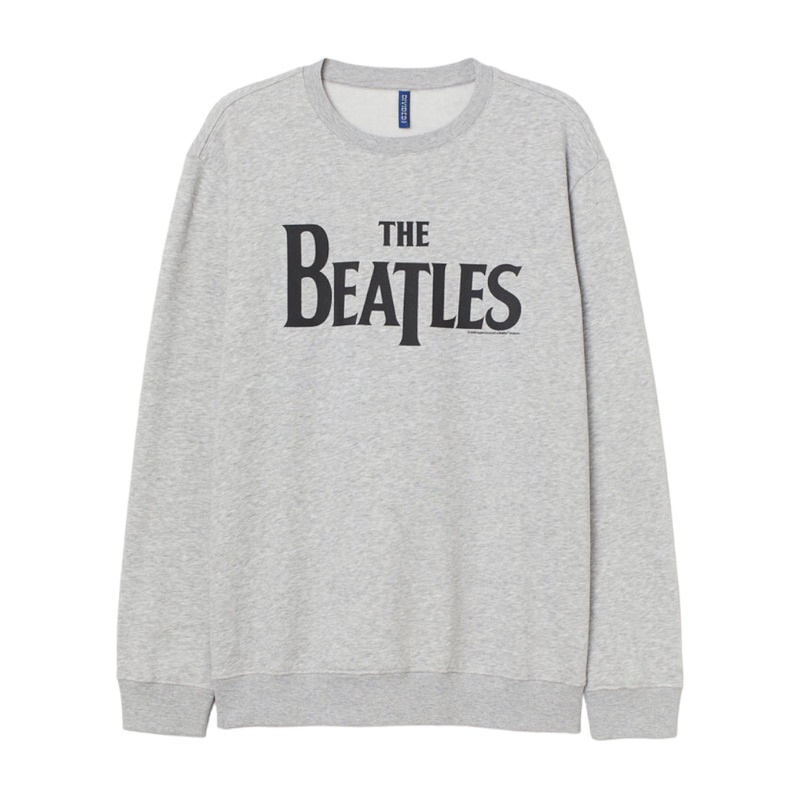 ( 8.8 ) Hoodie H&amp;M Unisex Bordir The Beatles, Flecee Lembut Tebal, Free Papperbag