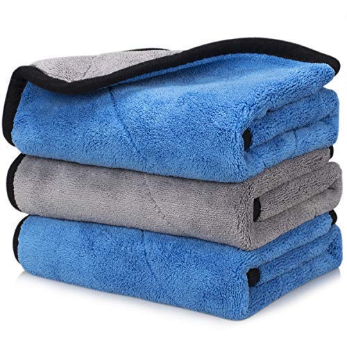 Kain Lap Microfiber Premium Serbaguna Uk 30x30CM Blue - Grey