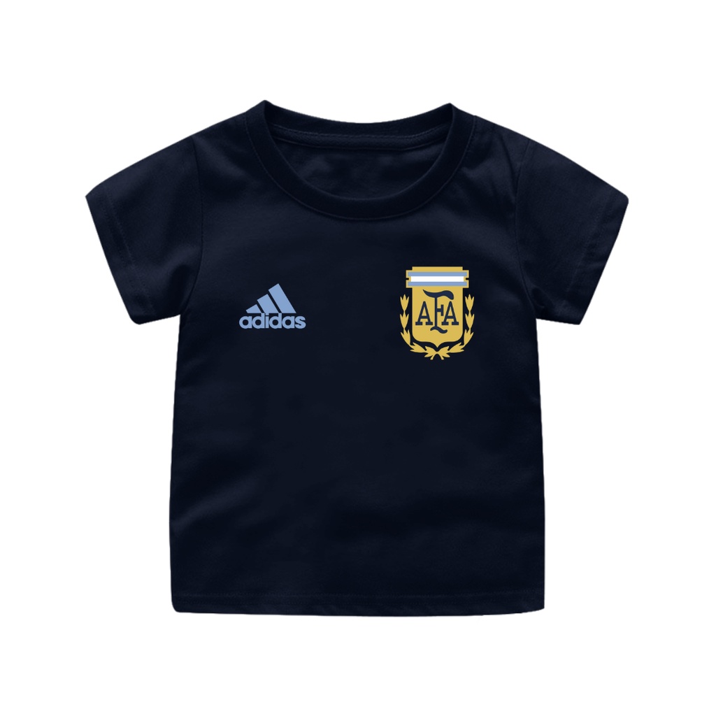 Baju Bola Kaos Bola Argentina Size Bayi Sampai Dewasa Bahan Katun Combed 30s