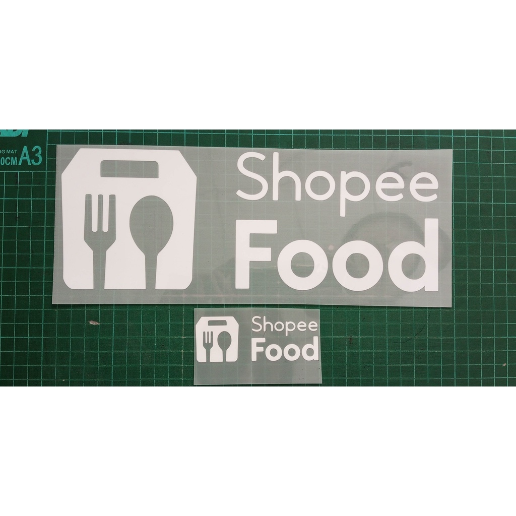 Sablon Strika Logo Shopee Food Shopee Xpress Polyflex