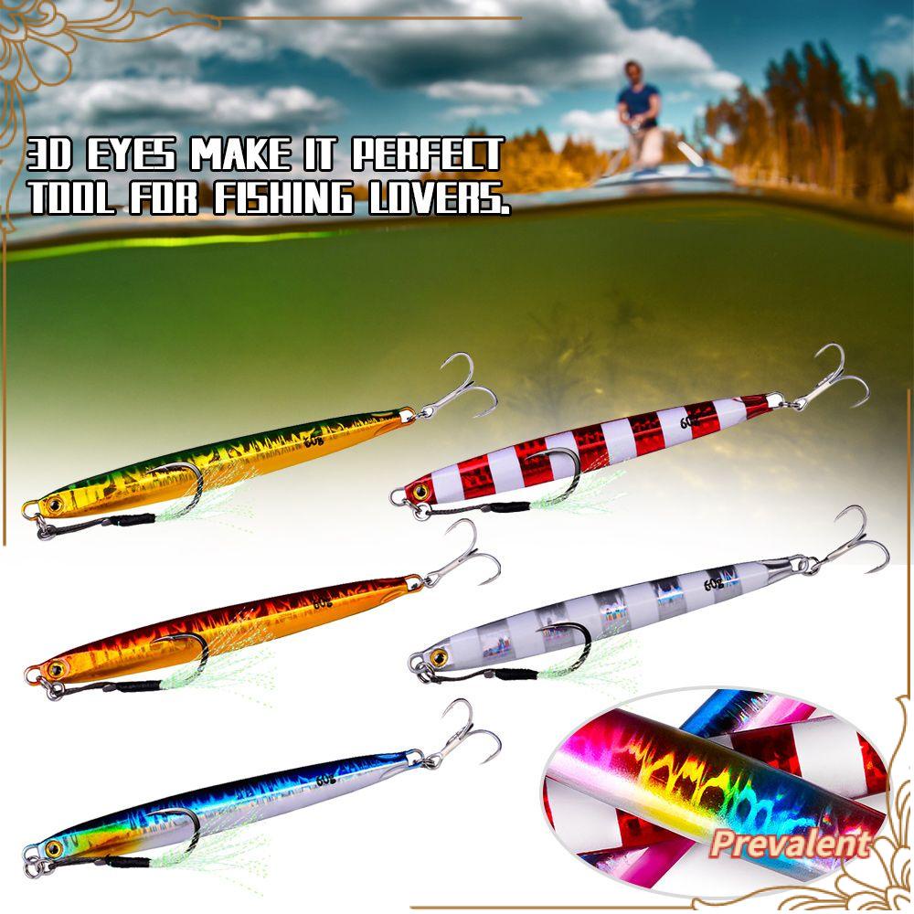 Preva Metal Fishing Lure double hook Top Warna Warni 40G 105mm Lead Casting