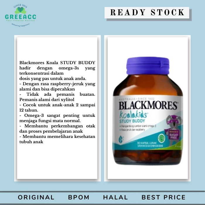 Blackmores Koalakids Study Buddy - Vitamin Otak Anak