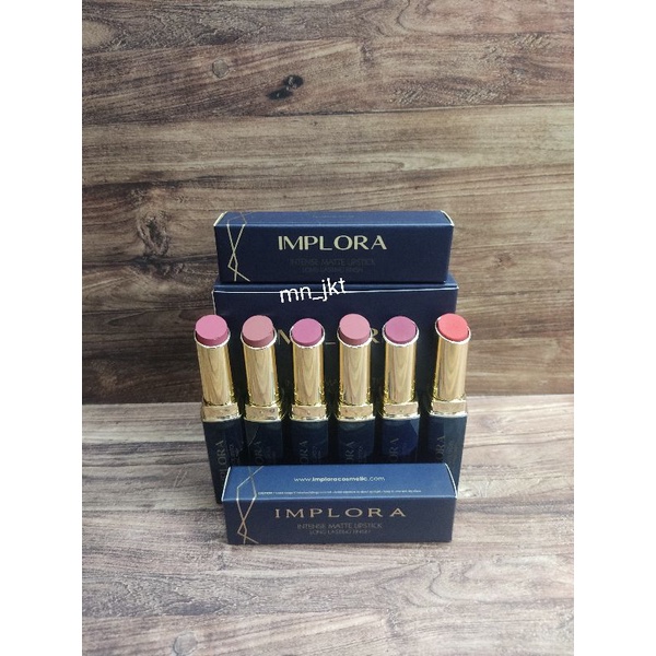 LIPSTIK IMPLORA MIX WARNA [ LUSINAN ~ 12 PCS ]