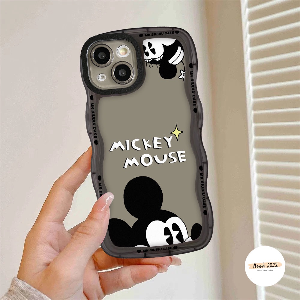 Couple Case Xiaomi 11T Pro PO CO M3 X3 NFC Pro Redmi A1 10C 10 10A 9C NFC 9A 9 9T Note 11 11s 10 10s 9 8 Pro Cheetah Mickey Shockproof Back Cover Wave Edge Soft TPU Case