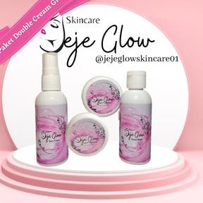 Buruan Beli--Jeje Glow Skincare Original Paket Double Cream Kecantikan Semua Kulit Wajah