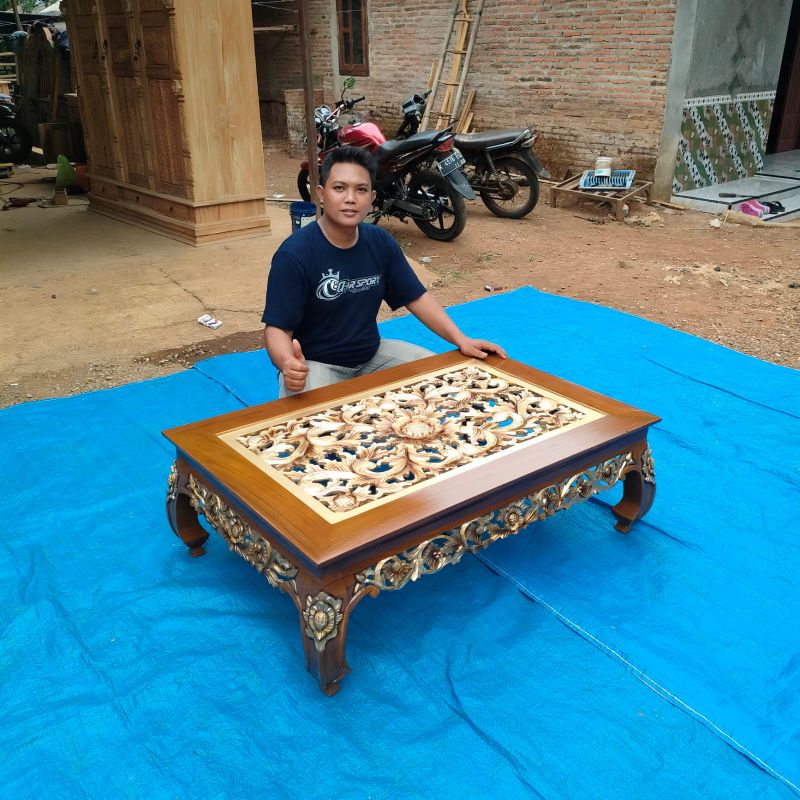 meja Ketapang ukiran jepara