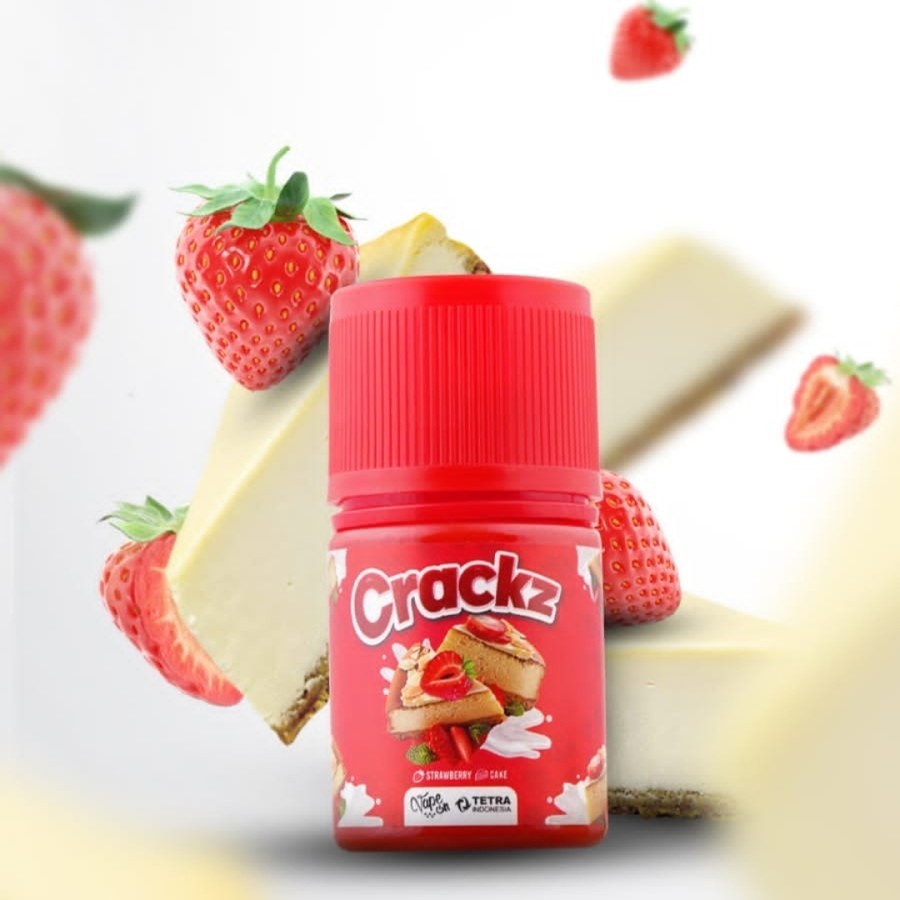 CRACKZ V5 STRAWBERRY CAKE BY TETRA X VAPEON 3MG 60ML