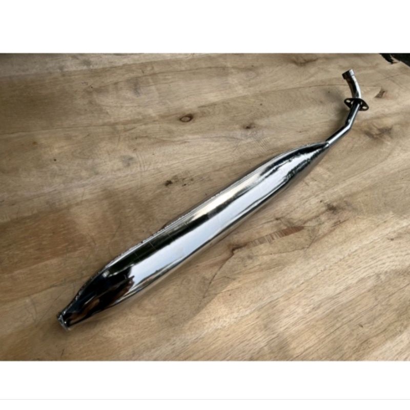 Knalpot Muffler Standar untuk Honda C70, Astrea Grand, Supra X Old, Kleper PNP All Bebek, Corbi Plor