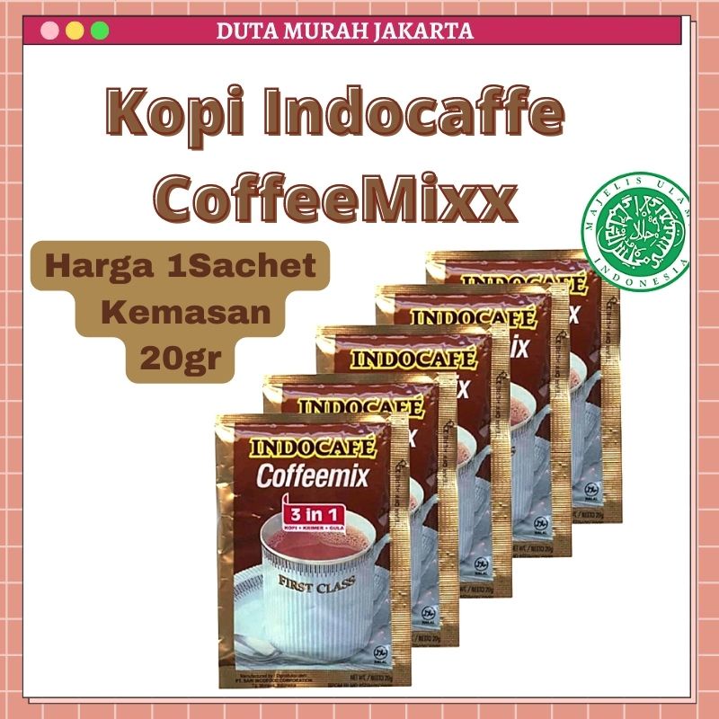 

Kopi Indocafe Coffeemix 3 In 1 Sachet 20gr Kopi Mix 1Pcs DMJ