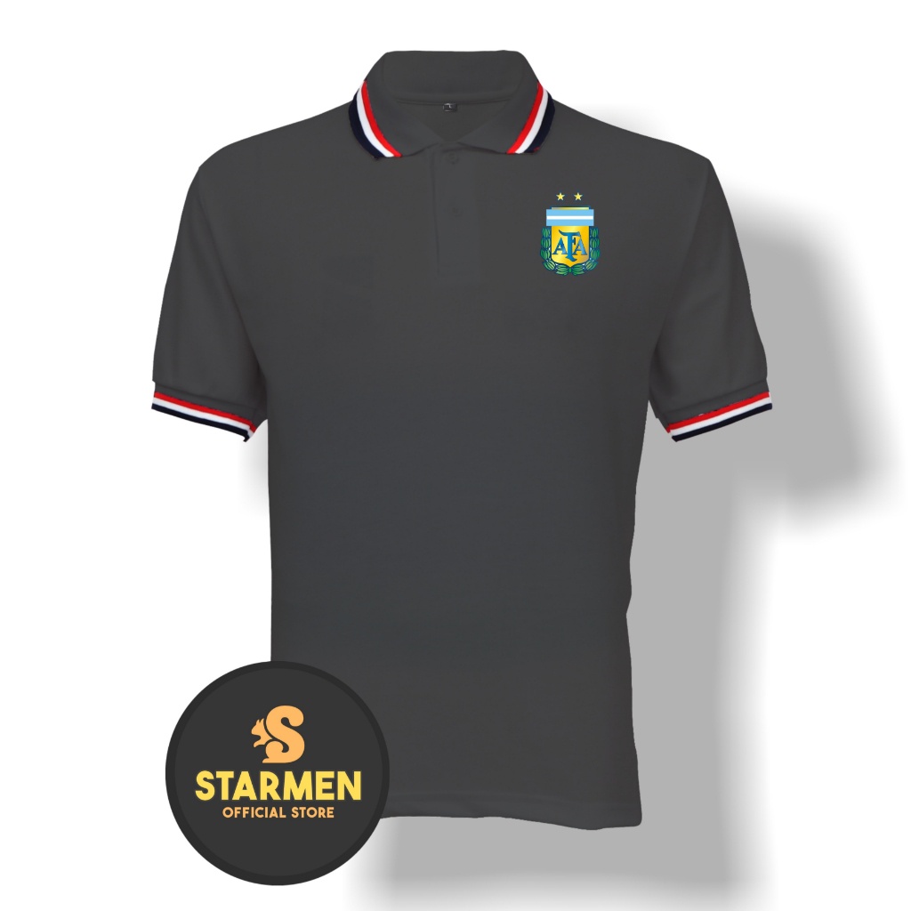 Kaos Polo Shirt Pria Kerah Logo ARGENTINA