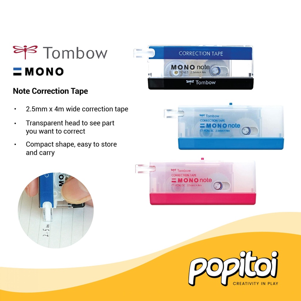 

Tombow Mono Note Correction Tape Tipe X Penghapus Pulpen