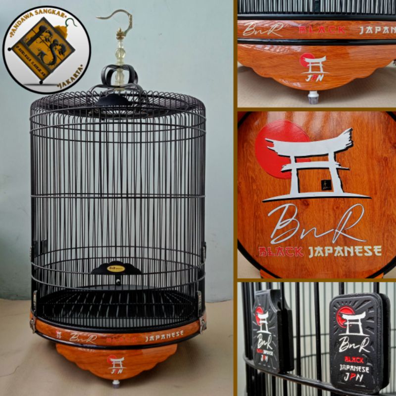 SANGKAR/KANDANG MURAI BNR PVC DECAL BLACK JAPANESE NEW