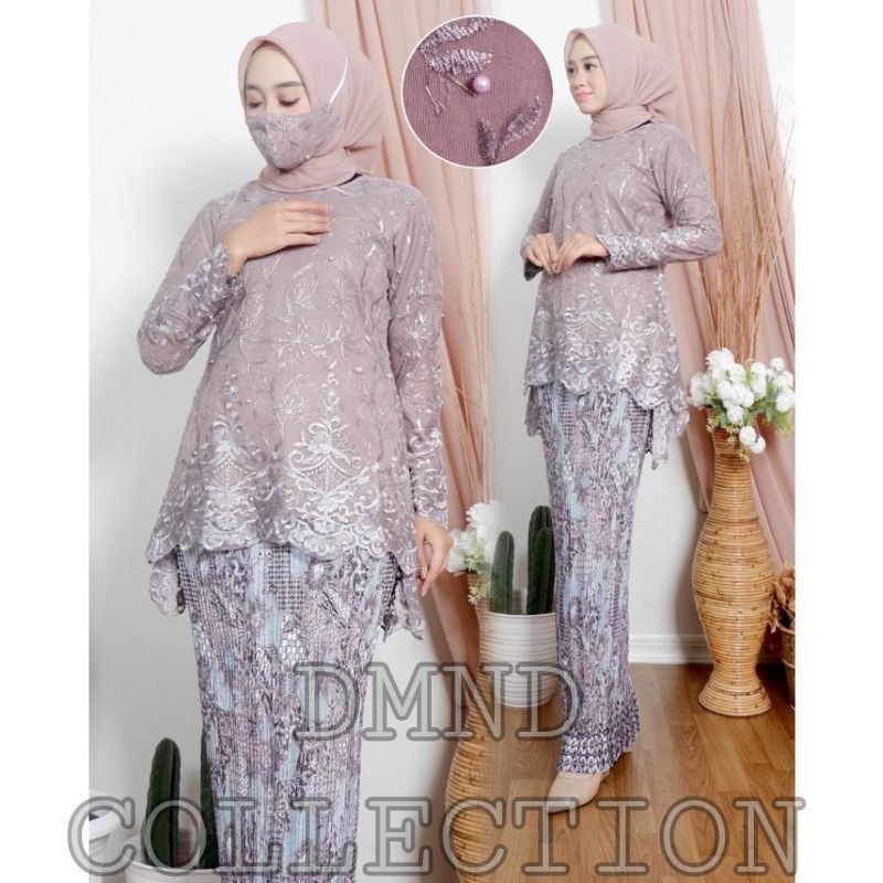 SET BLUSE KEBAYA AZALEA/SET BLUSE KEBAYA/KEBAYA MODERN/KEBAYA BROKAT/KEBAYA TILE