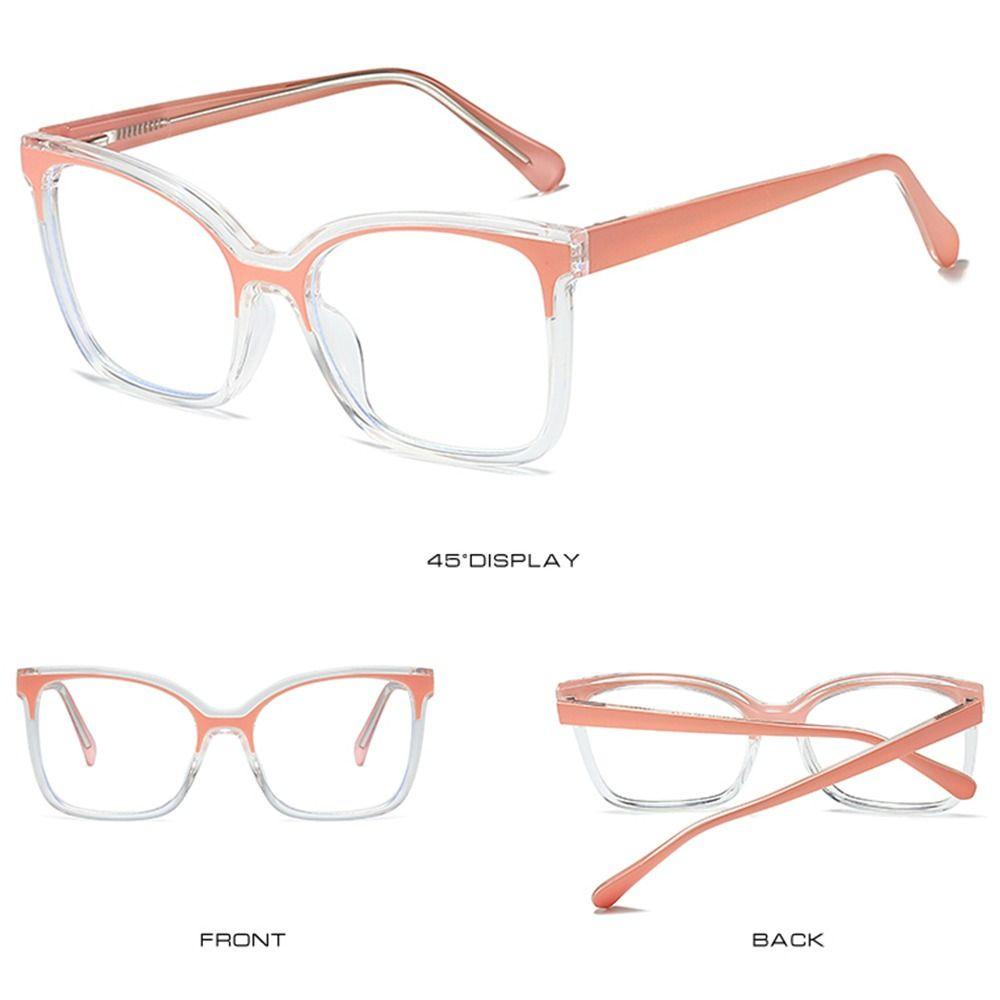 R-flower Blue Light Kacamata Kaca Mata Palsu Kacamata Anti Silau &amp; UV Flat Mirror Eyeglasses Bingkai Non Resep