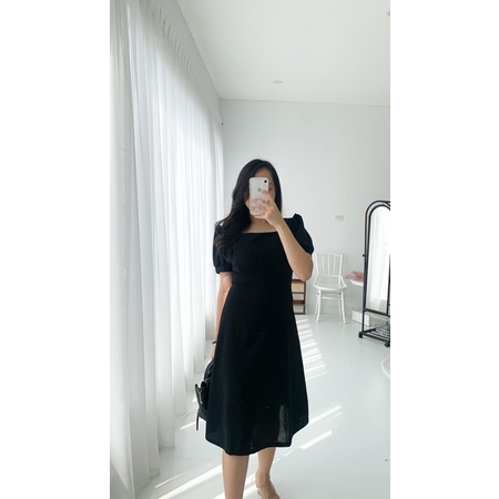 [ LittleBigCloth ] Grace Midi Dress // Midi Dress Wanita Dress Bigsize Dress Polos