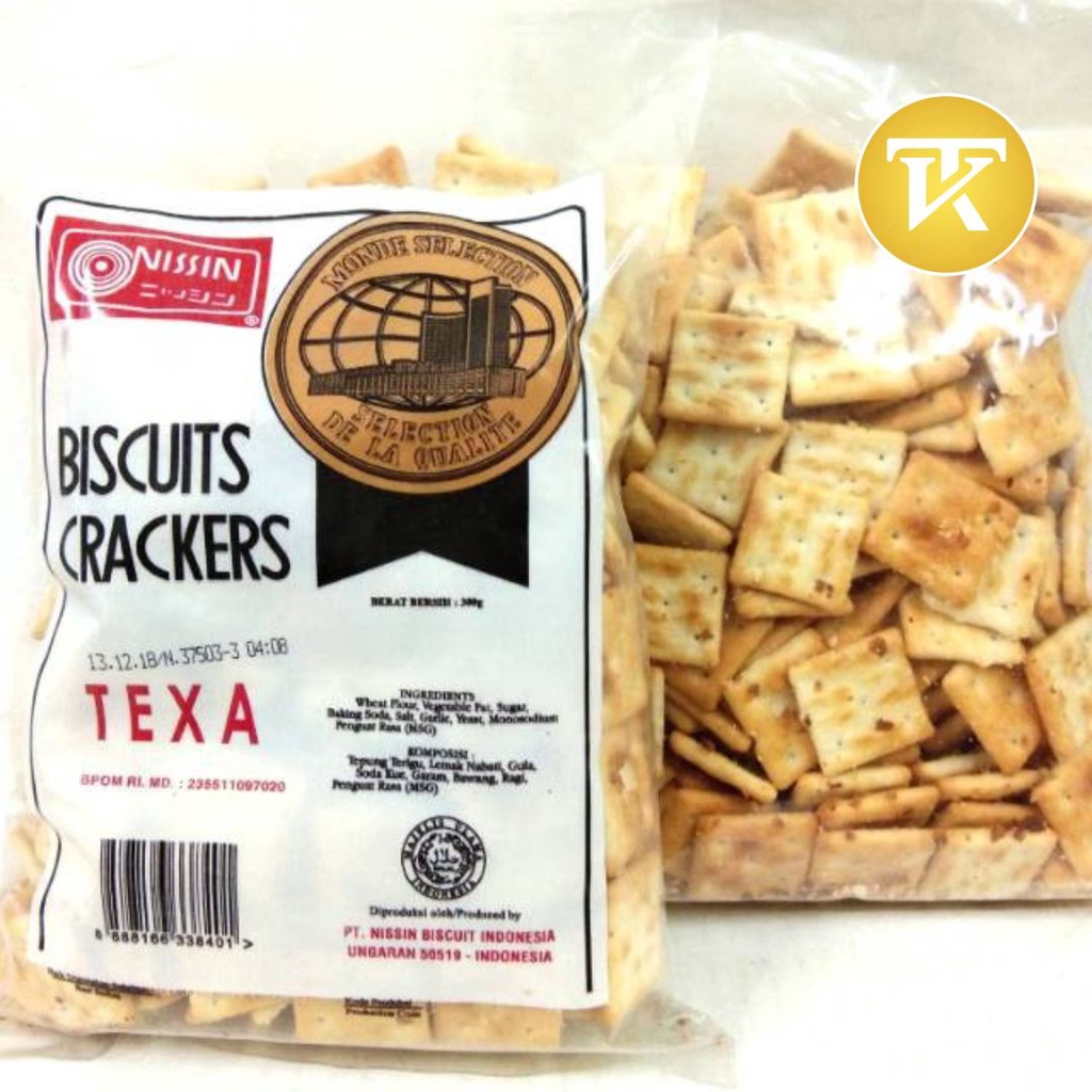 

BISCUIT NISSIN TEXA 300 gram - biscuit Crackers Krekers Nissin