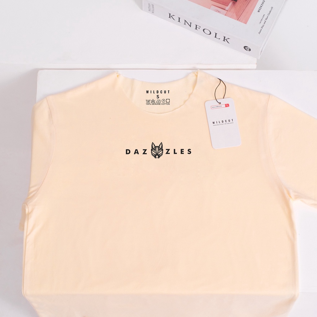 Wildcut Unfinished T-shirt / Baju Kaos Unfinished Pria - Cream DAZ01
