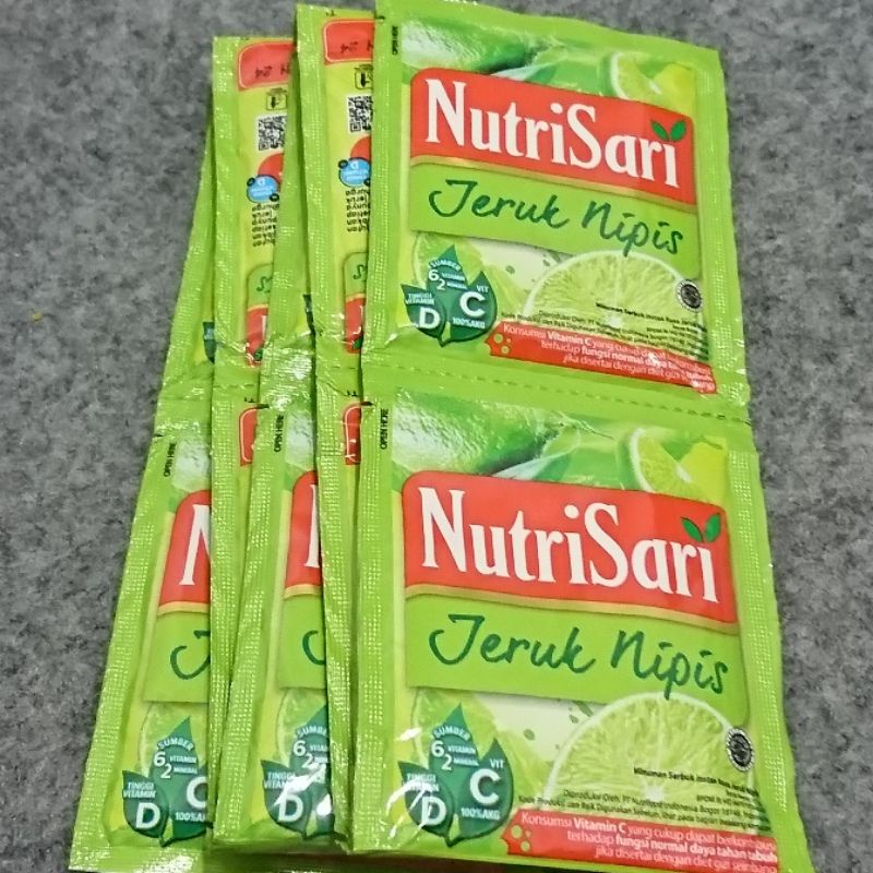 

Nutrisari Rasa Jeruk Nipis 1 Renteng isi 10 pcs/bungkus