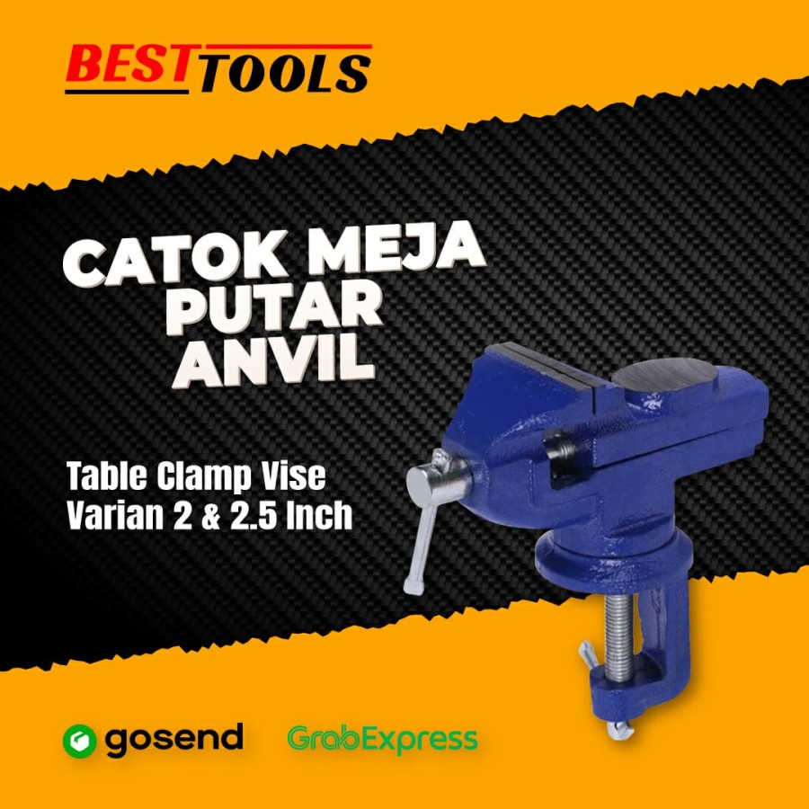 Jual Catok Meja Putar Anvil Mm Ragum Tanggem Table Clamp Vise Shopee Indonesia