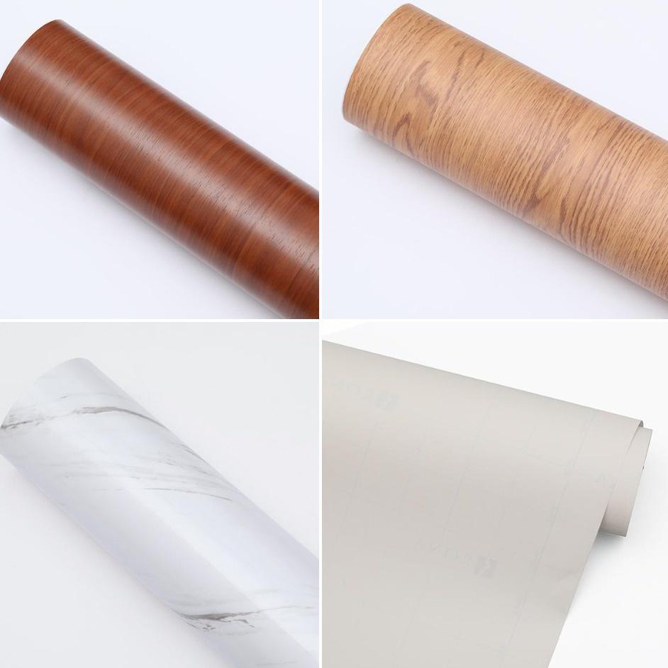 ⇜ Sticker Serat Kayu Untuk Dinding/Lantai/Furniture Motif Serat Kayu ㊜