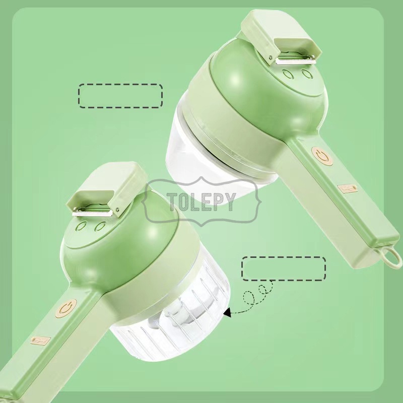 Chopper Blender 3 in 1 / Slicer / Brush / Pemotong Bahan Makanan Food Processor