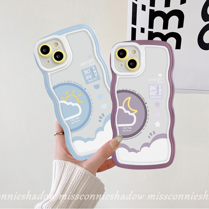 Casing Softcase iPhone 11 Pro Max 7 8 Plus 12 14 13 Pro Max XR 6 6s Plus 14 Plus X XS Max SE 2020 Motif Love City Day Night