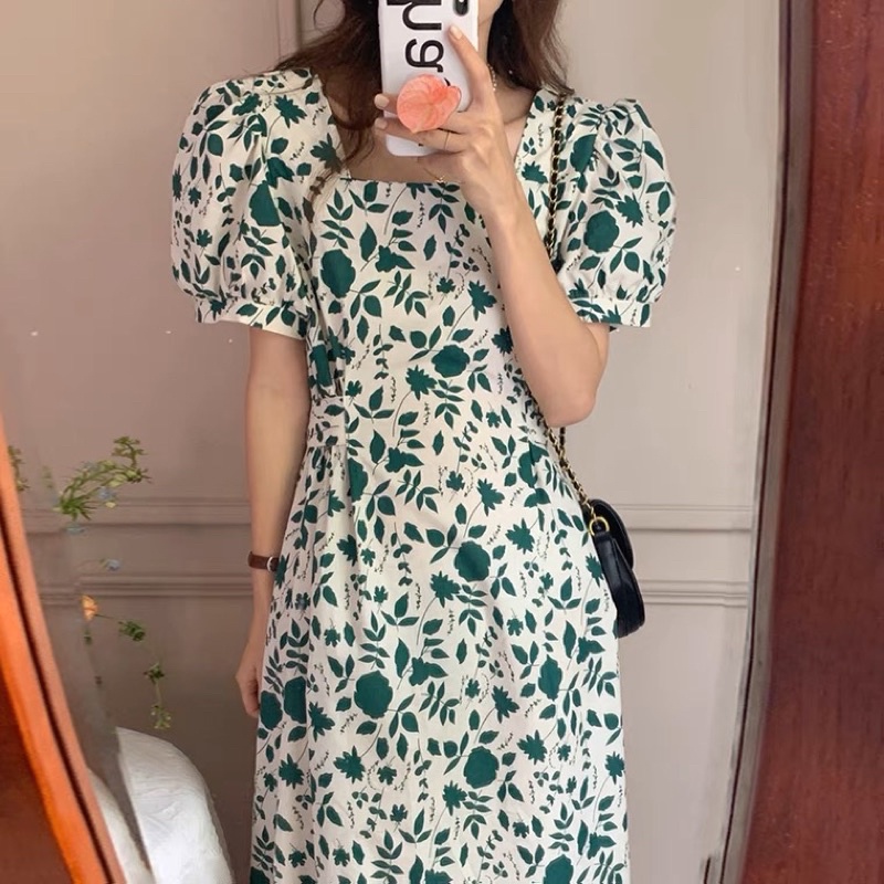 korean floral dress