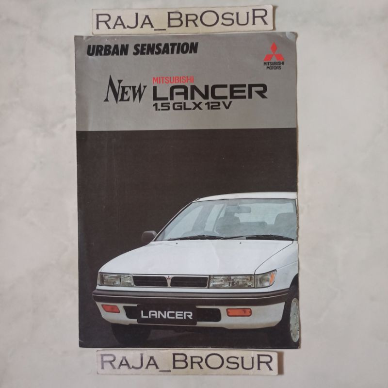 Poster brosur katalog leaflet jadul lawas Mitsubishi Lancer 1.5 GLX 12V 1991