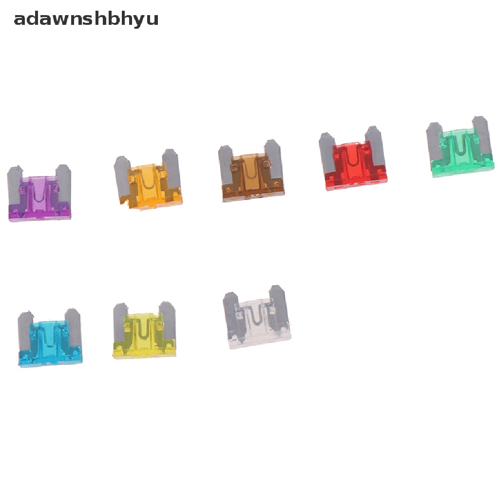 Adawnshbhyu 100x micro auto Mobil low profile mini blade fuse kit 3A5A7.5A10A15A 20A25A30A ID