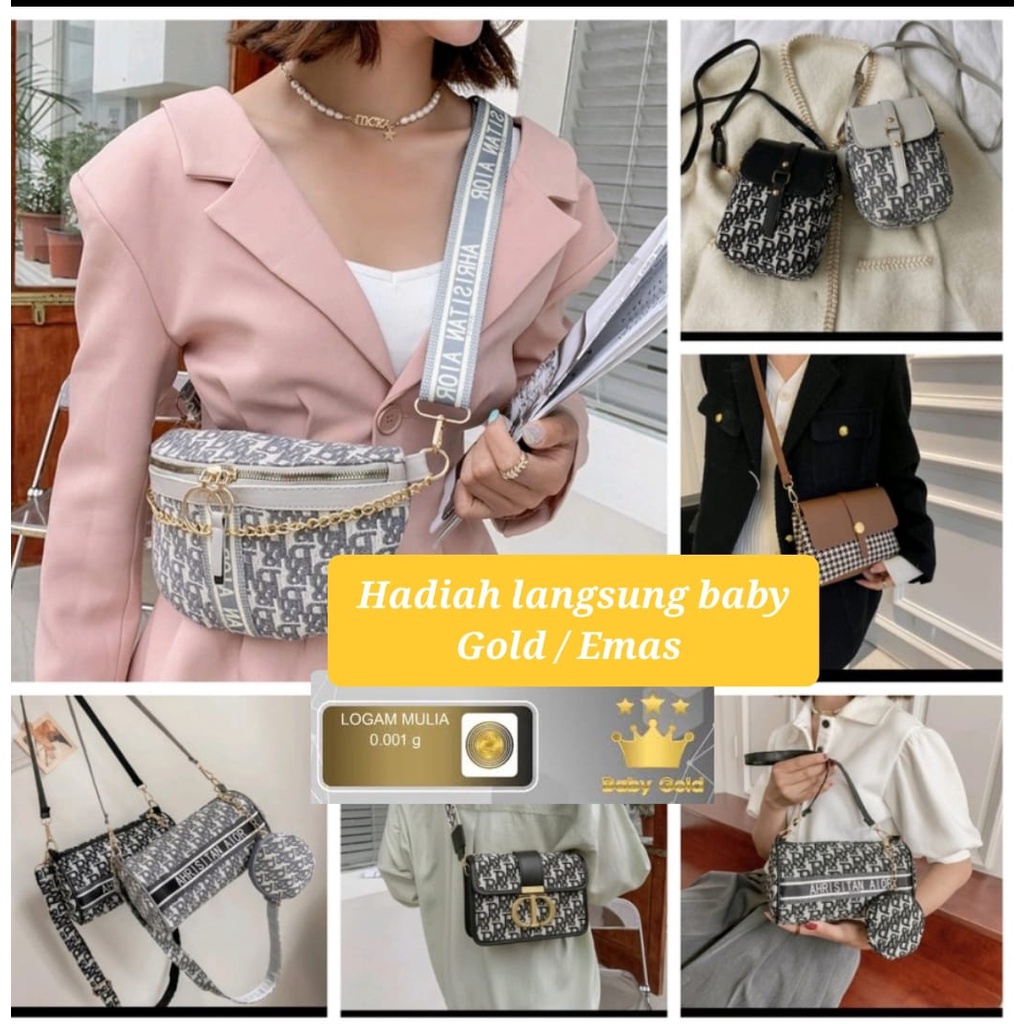 TAS FASHION TAS WANITA IMPORT TAS SLEMPANG SLING MURAH