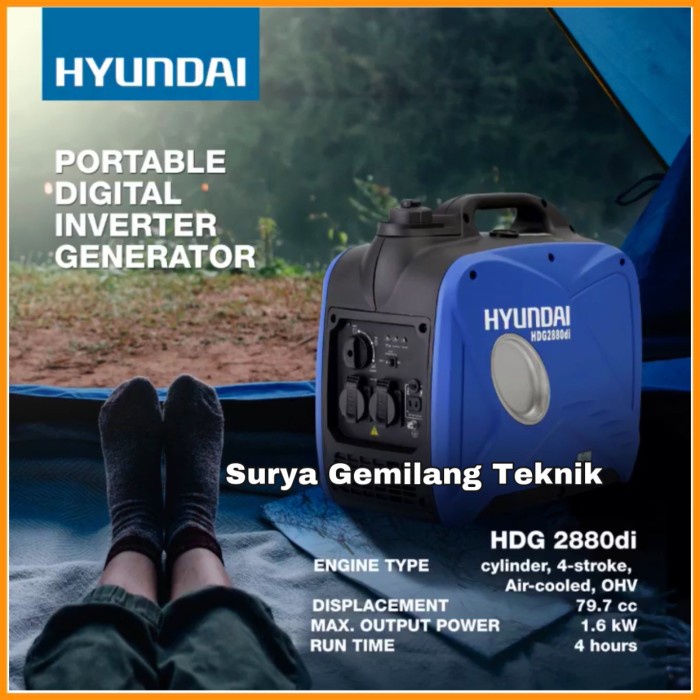 Genset Inverter Hyundai Hdg 2880 Di-N Genset Silent Hyundai Hdg2880Di