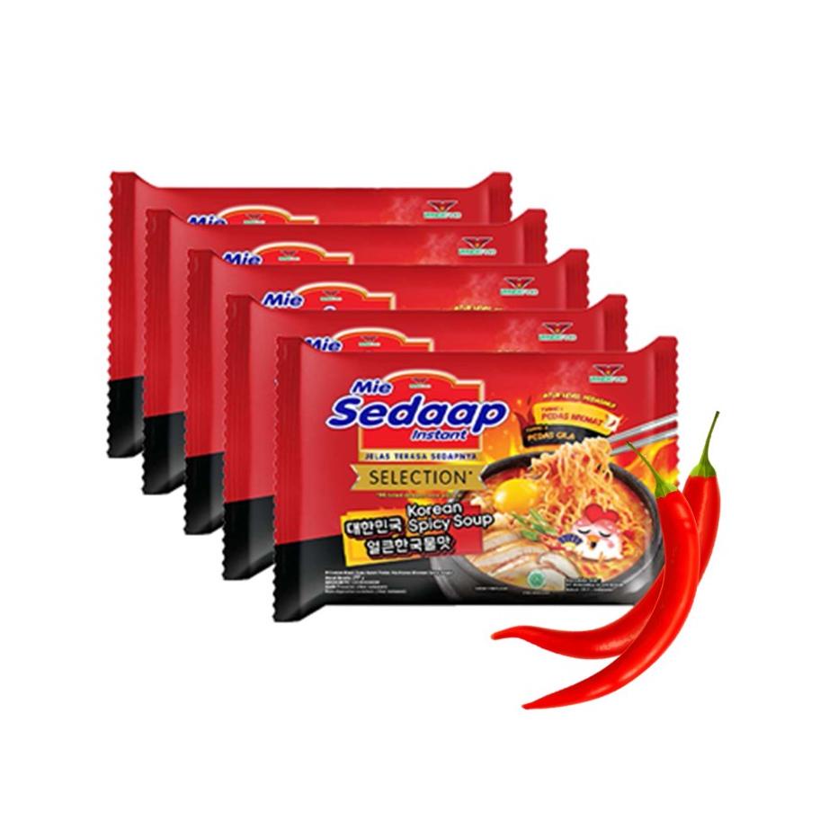 

☇ Mie Sedaap Korean Spicy Soup 77 gr x 5 い