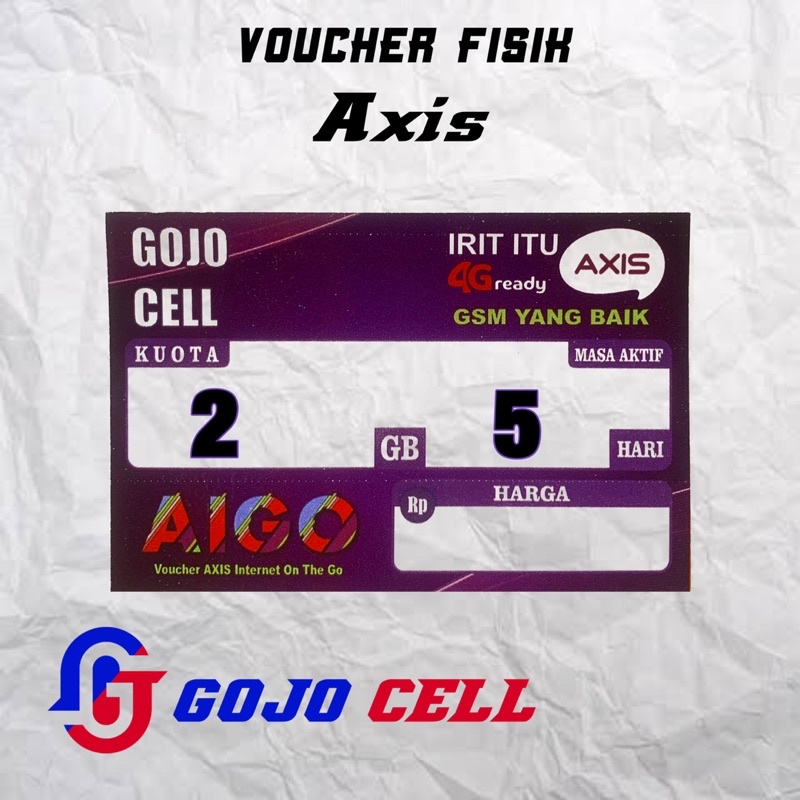 Voucher Axis 2 Gb 5 Hari