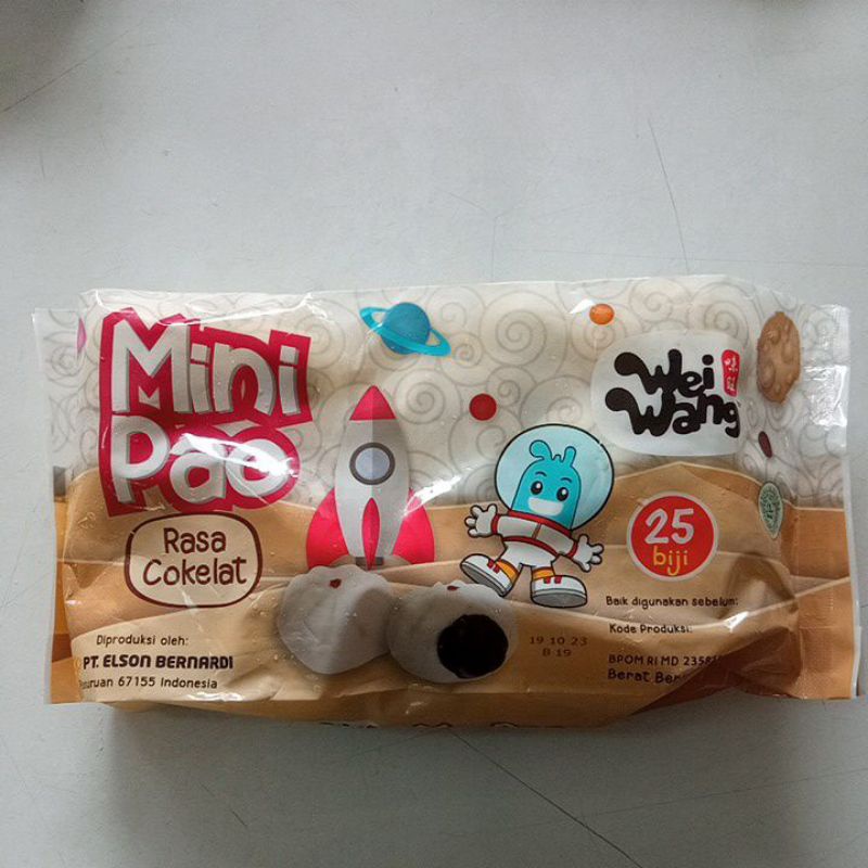 

WEIWANG MINIPAO COKLAT 25PCS 440GR