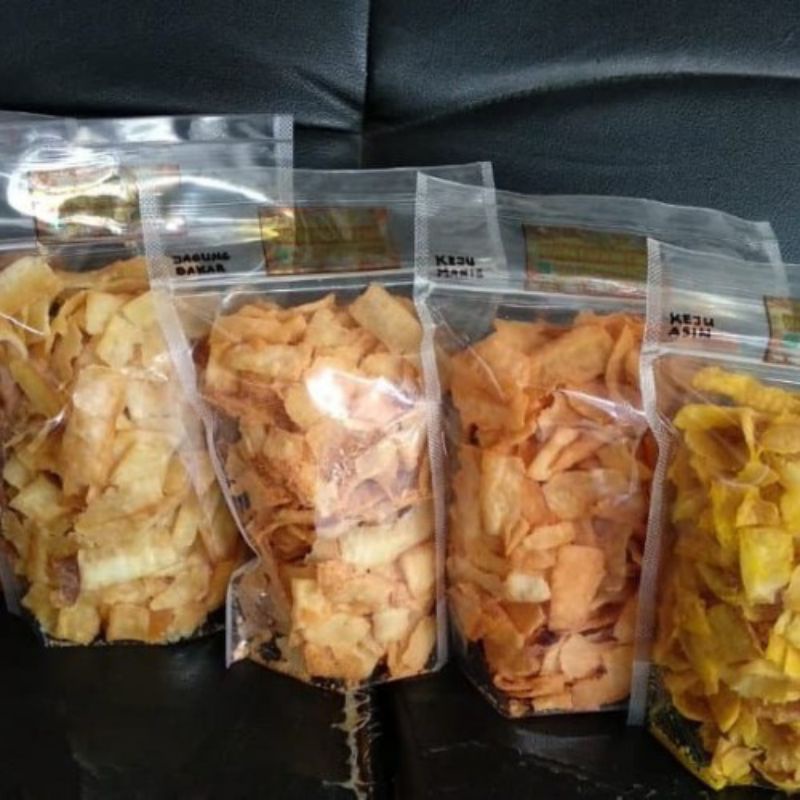 

Keripik Singkong Kebon, 250g.Balado,Pedas,Keju,Asin