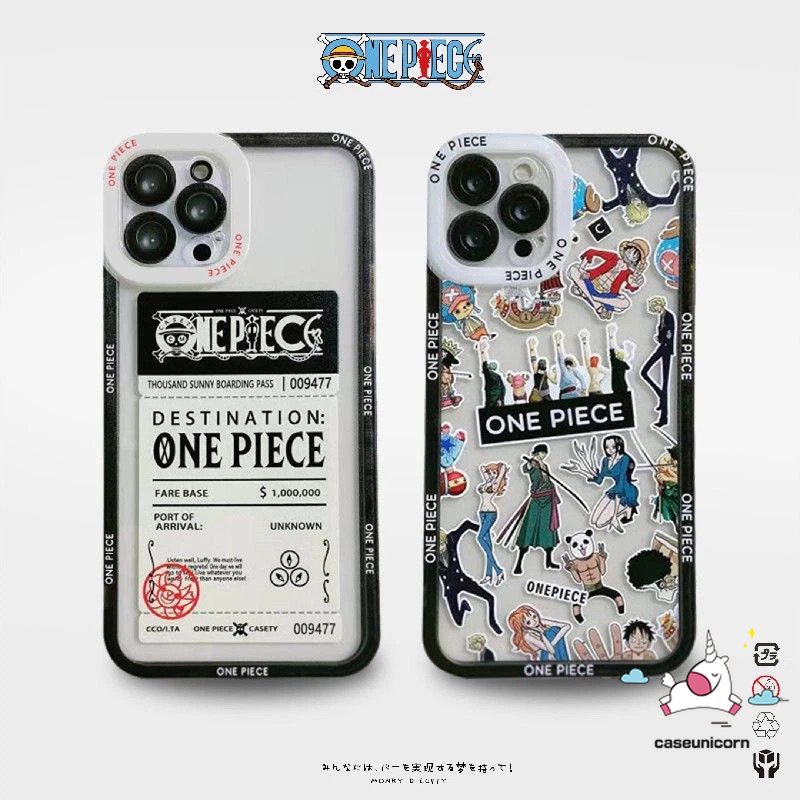 IPHONE Casing Ponsel Anime Kartun Kompatibel Untuk Iphone14 11 13 12 Pro Max 6 6s 8 7 Plus XR X XS Max SE 2020 Trendi One Piece Shockproof Angel Eyes Bening Lembut TPU Case