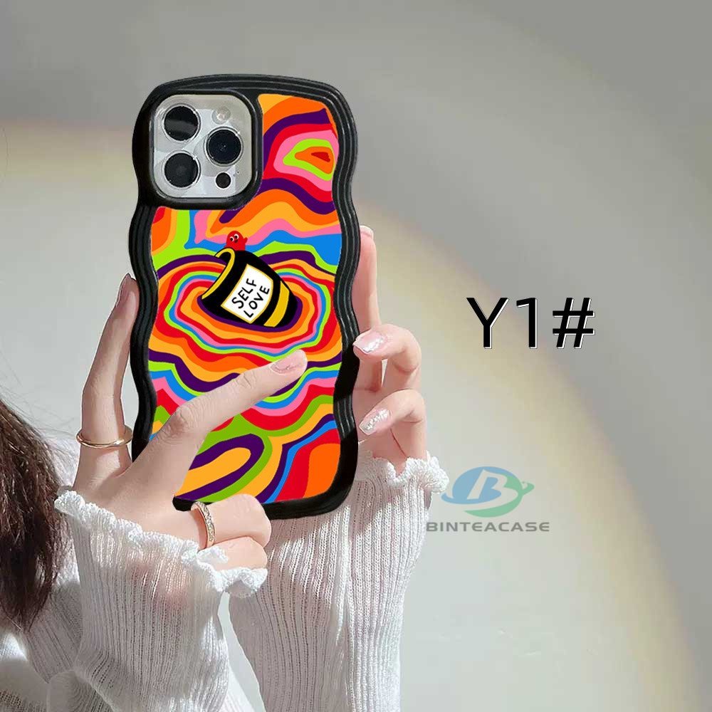 Vivo Y02 Y16 Y22 Y35 Y33S Y21T Y21S Y33S Y11 Y12 Y15 Y17 Y12S Y12A Y15S Y15A Y20S Y20i Y19 Y91C Y30 Y50 Casing Handphone TPU Tepi Melengkung Warna-Warni Binteacase